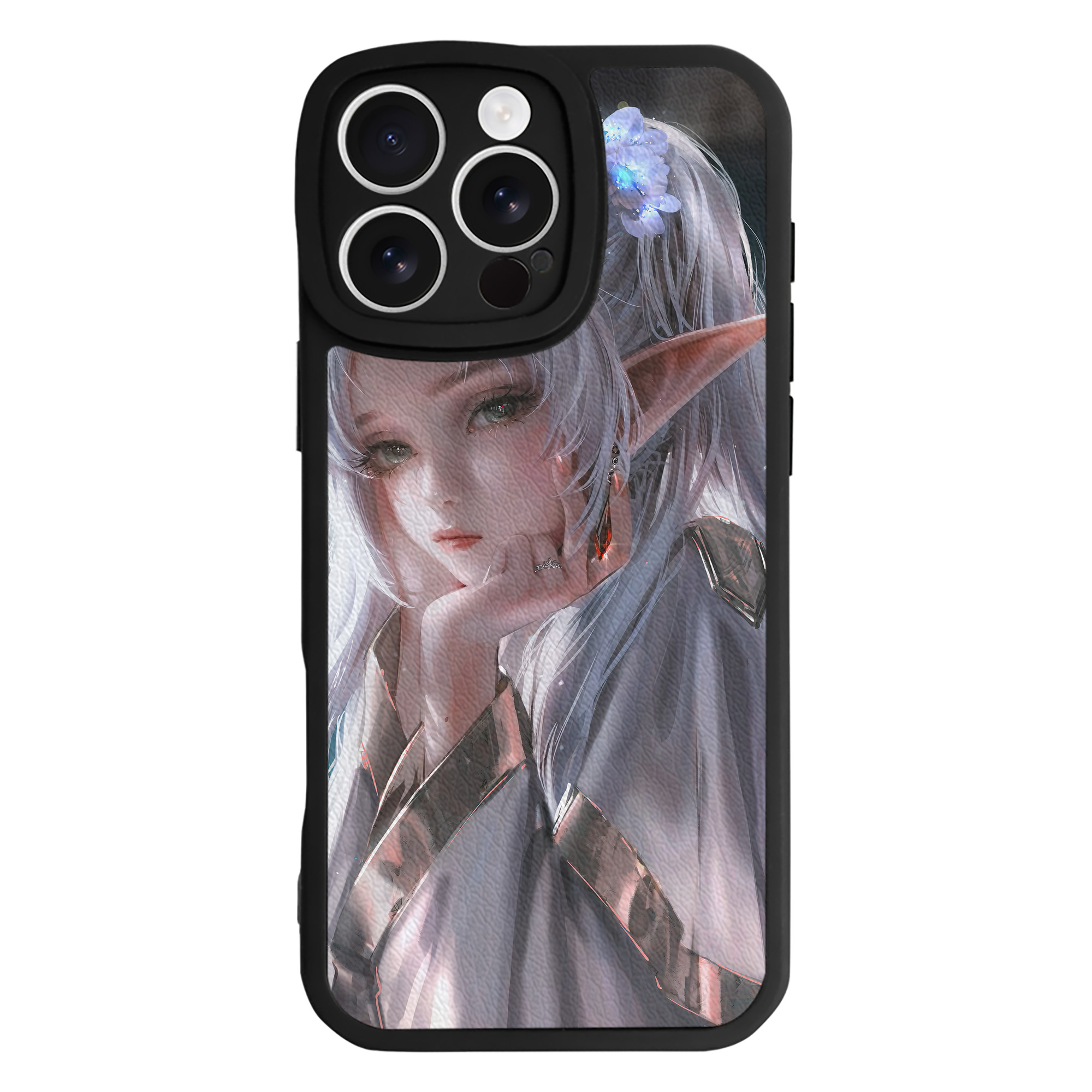 （画像用） 葬送のフリーレン Frieren 【iPhone 16シリーズ対応】シリコンスマホケース（レザー調） 材質：シリコン